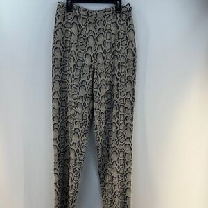 Donna Morgan Snakeskin Straight Leg Pants